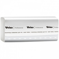 Полотенца для рук V-сложения Veiro Professional Basic, двухслойные белые 200 листов