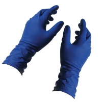 Перчатки хозяйственные (синие) размер L (упак 25пар)